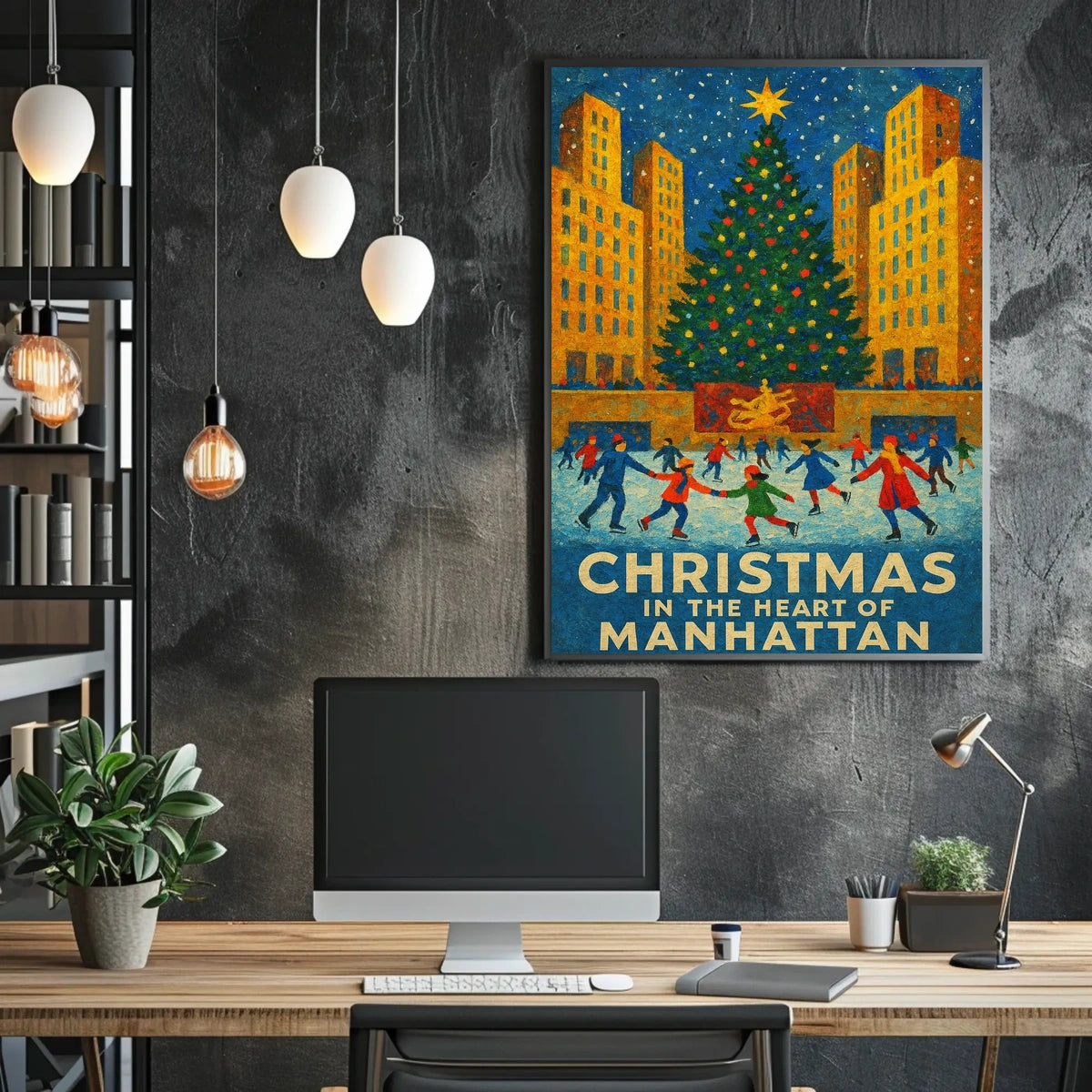 Christmas In Manhattan Poster