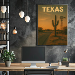 Texas Landscape Poster