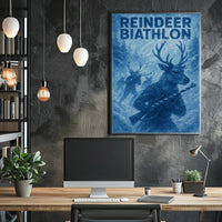 Reindeer Biathlon Poster