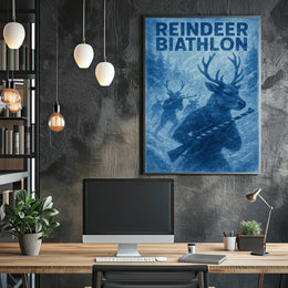 Reindeer Biathlon Poster
