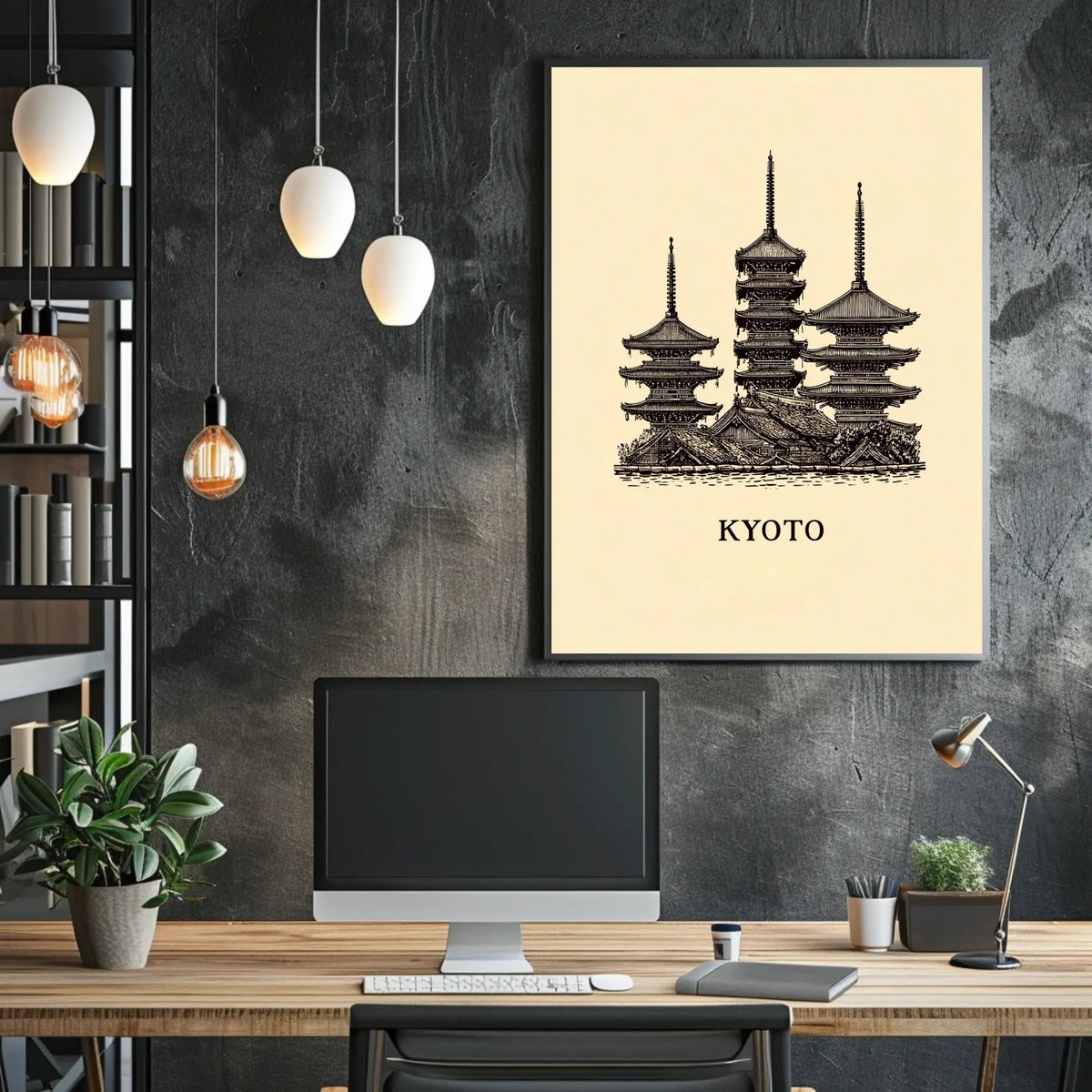 Kyoto Pagodas Poster