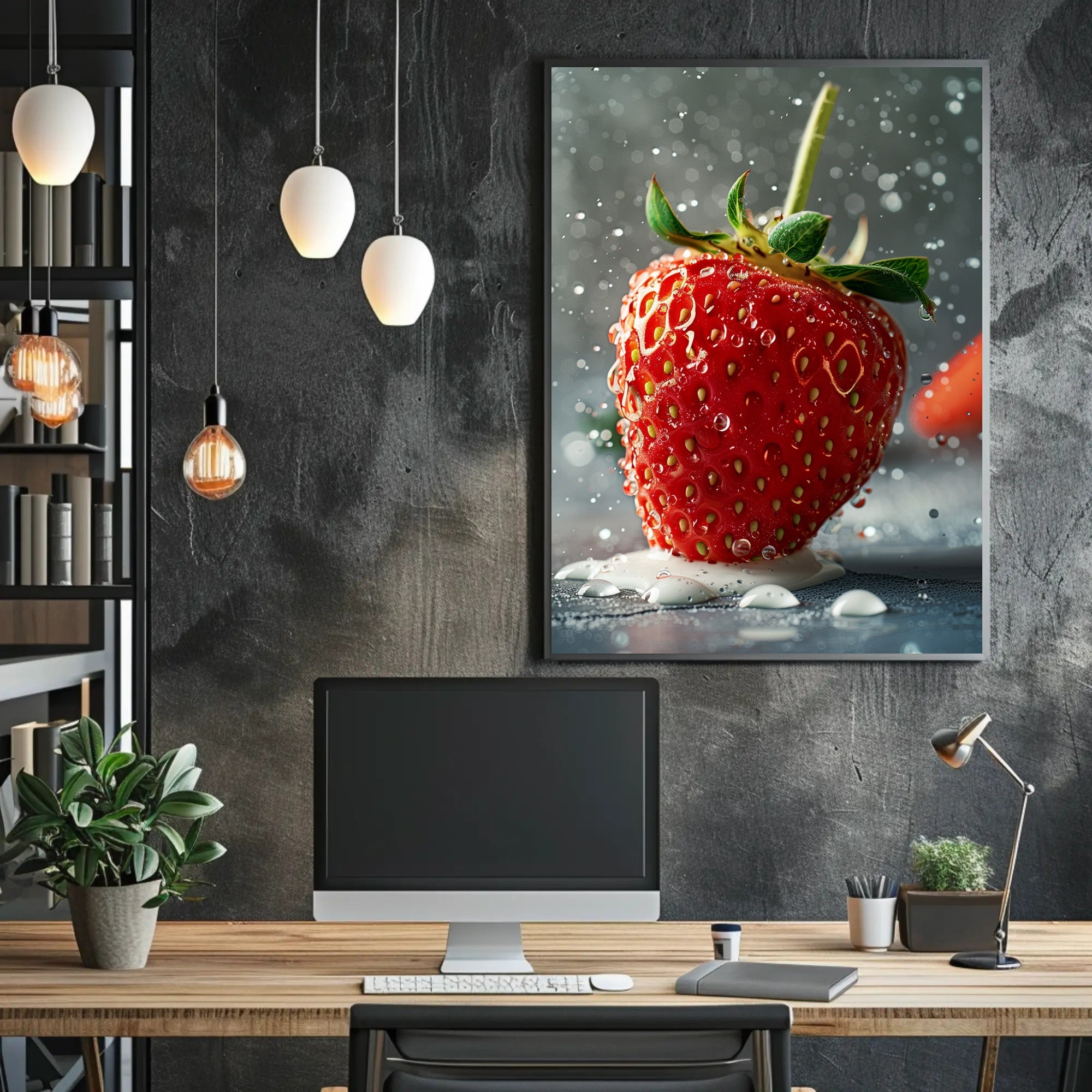 Juicy Strawberry Delight Poster PosterGoat