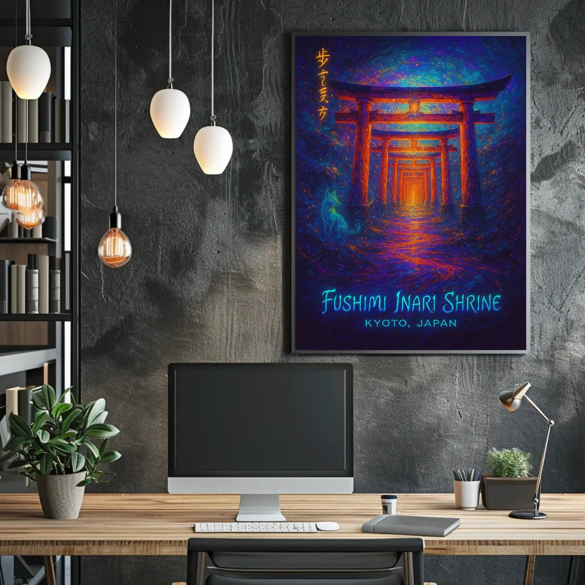 Fushimi Inari Shrine Kyoto Japan Torii Poster