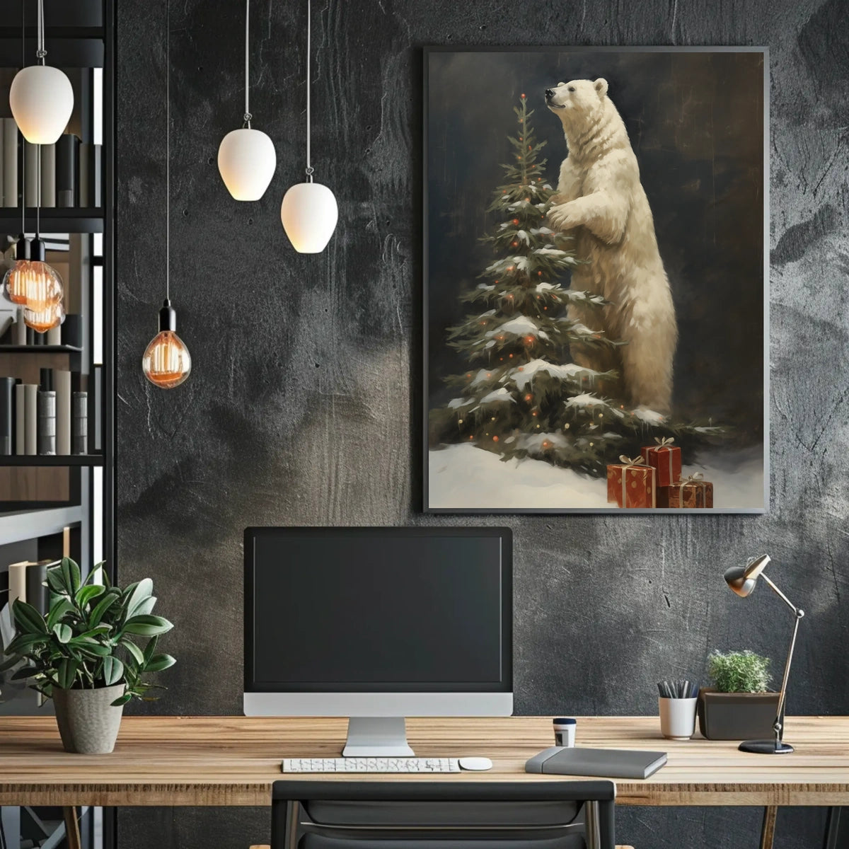 Polar BearS Christmas Poster