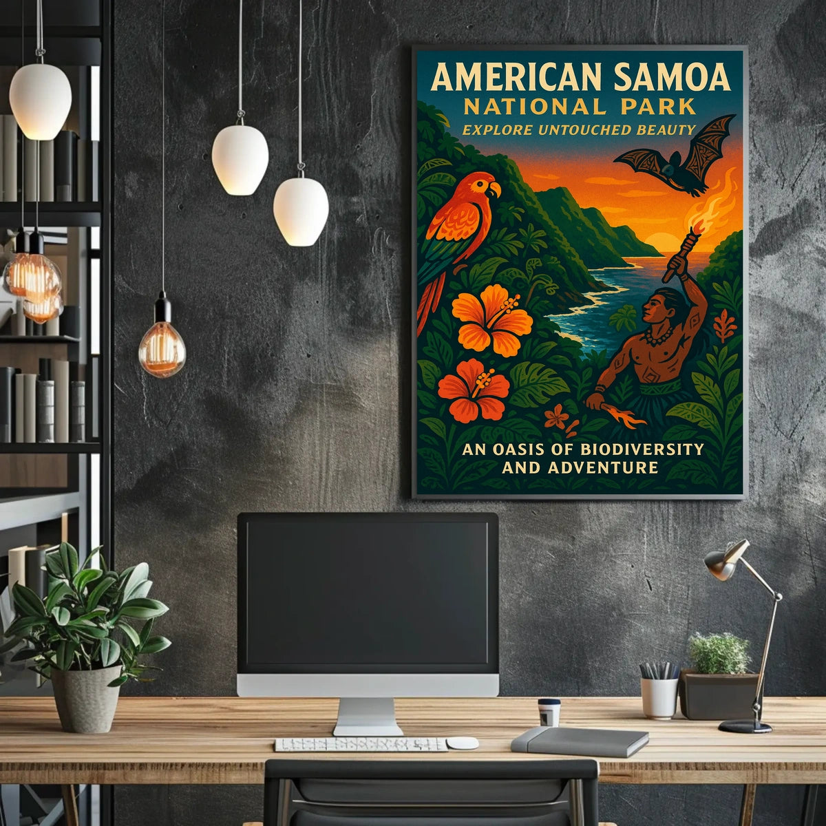 American Samoa Adventure National Park Poster