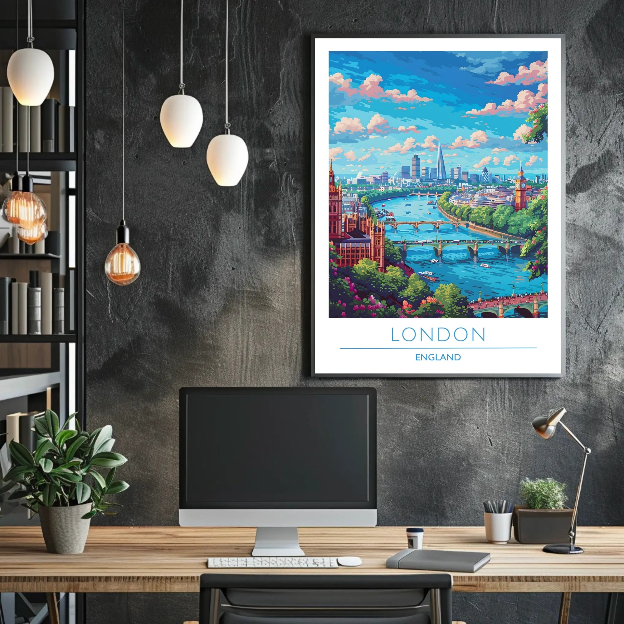 Scenic London Skyline Poster