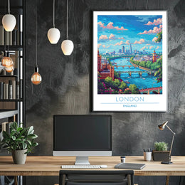 Scenic London Skyline Poster