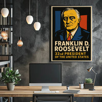 Franklin D. Roosevelt 32Nd President Poster