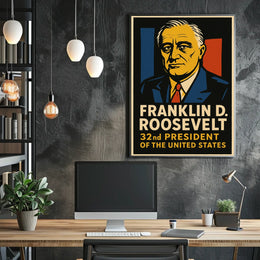 Franklin D. Roosevelt 32Nd President Poster