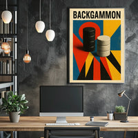Backgammon Art Poster