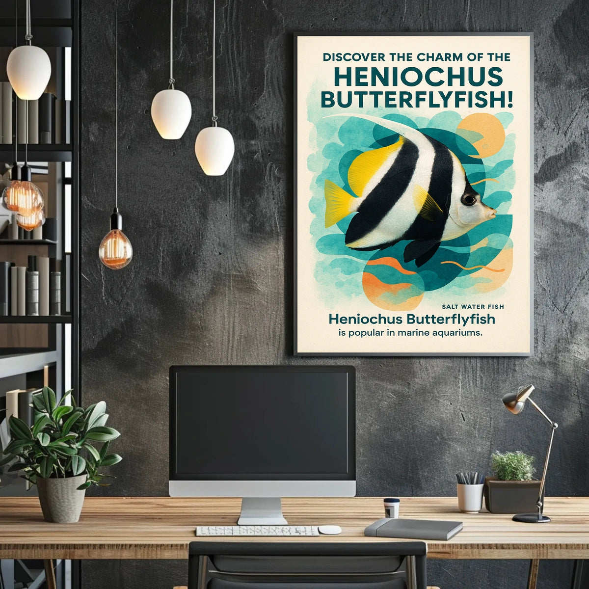 Discover The Charm Of The Heniochus Poster