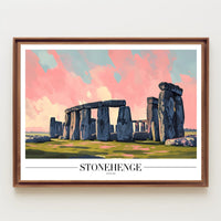 Stonehenge Modern Illustration Cultural or Heritage Poster