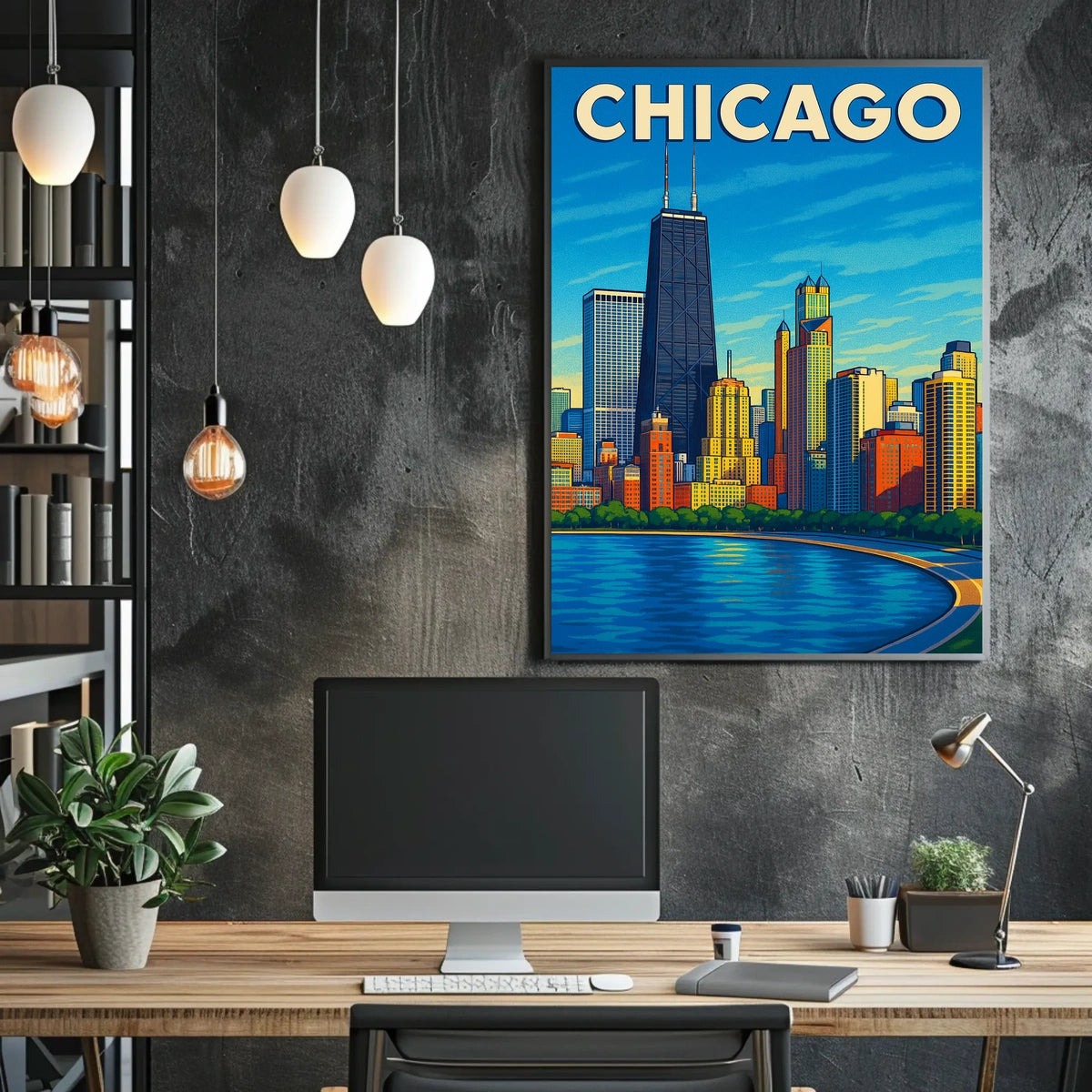 Chicago Skyline Poster