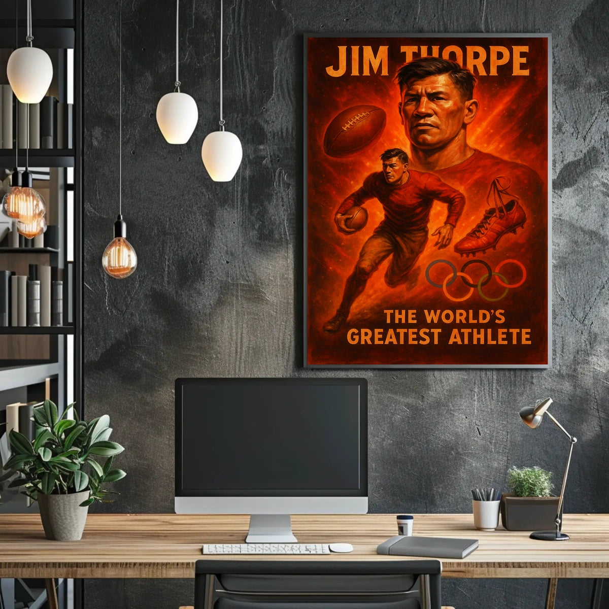 Jim Thorpe Legendary Athlete Poster
