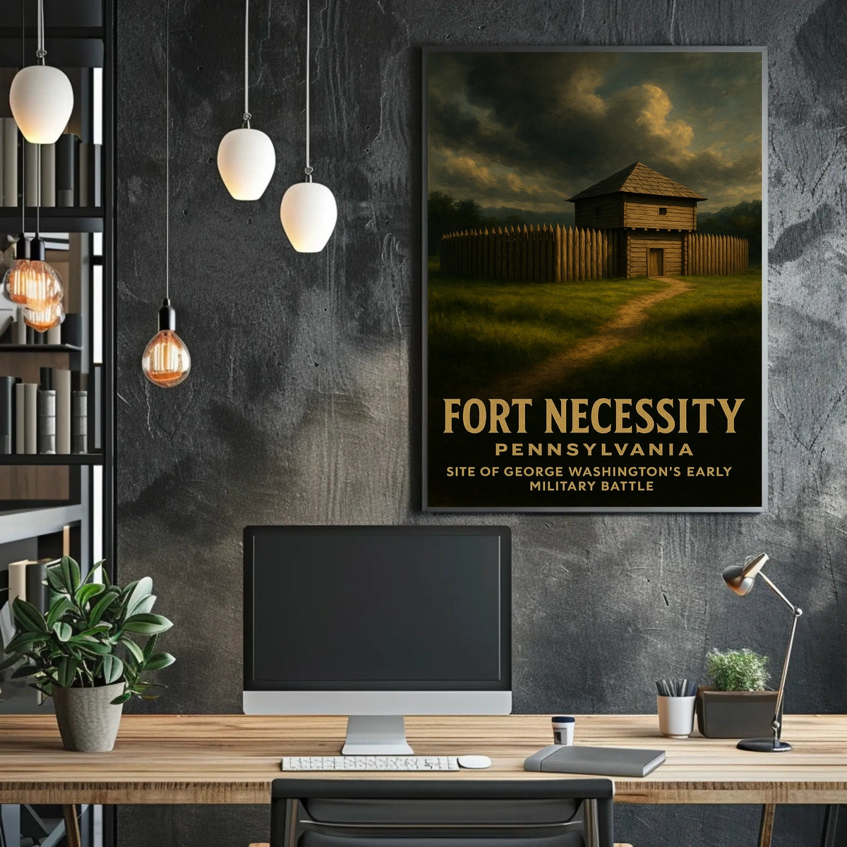 George Washington At Fort Necessity Poster