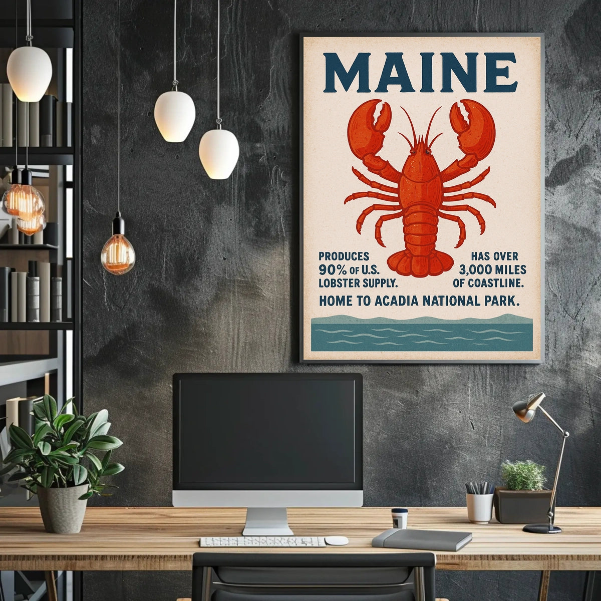 Discover Maine Poster