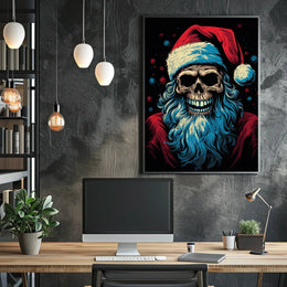 Santa Skull A Twisted Holiday Poster