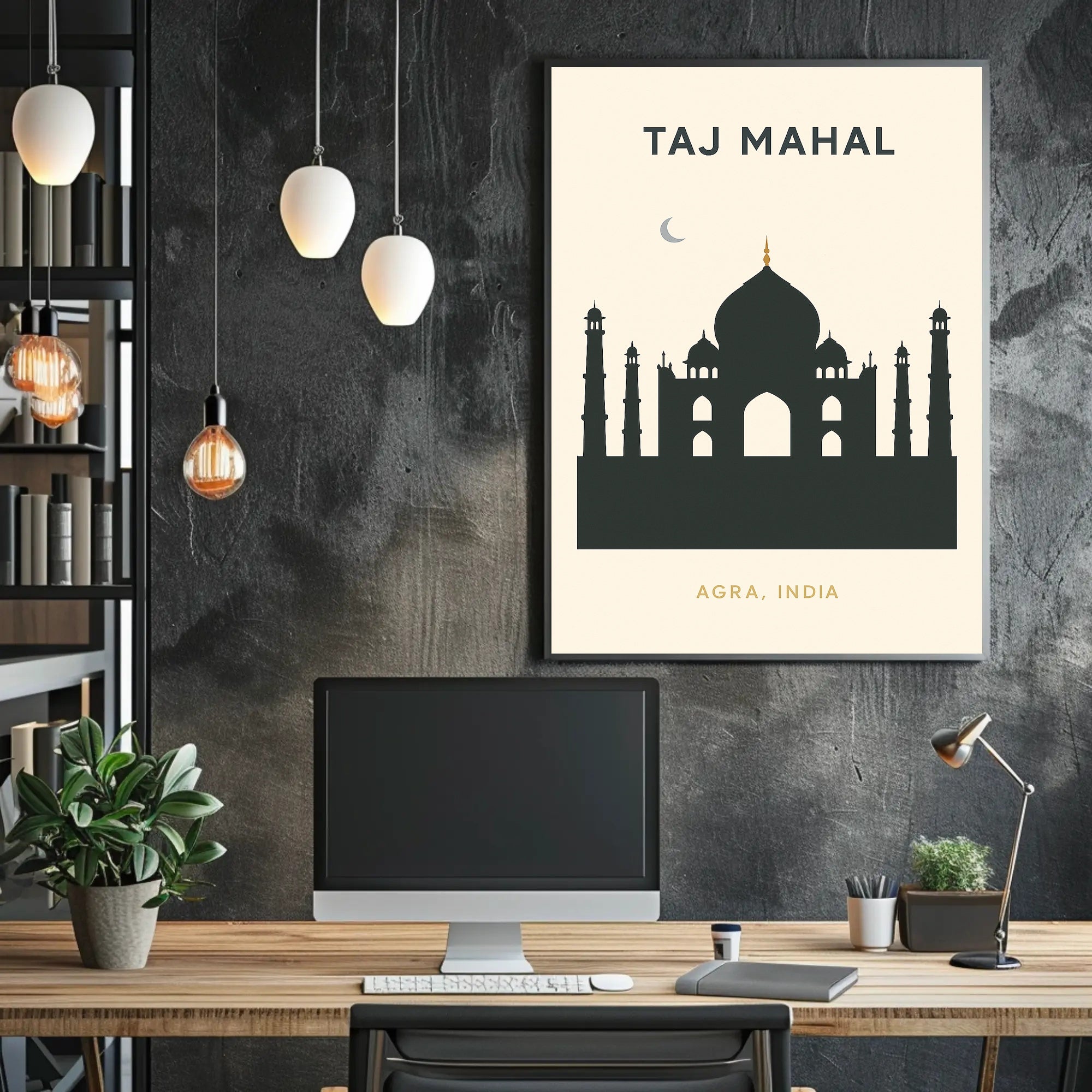 Taj Mahal Agra, India Poster PosterGoat
