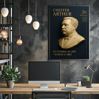 Chester A. Arthur Commemorative Vintage Presidential Poster PosterGoat