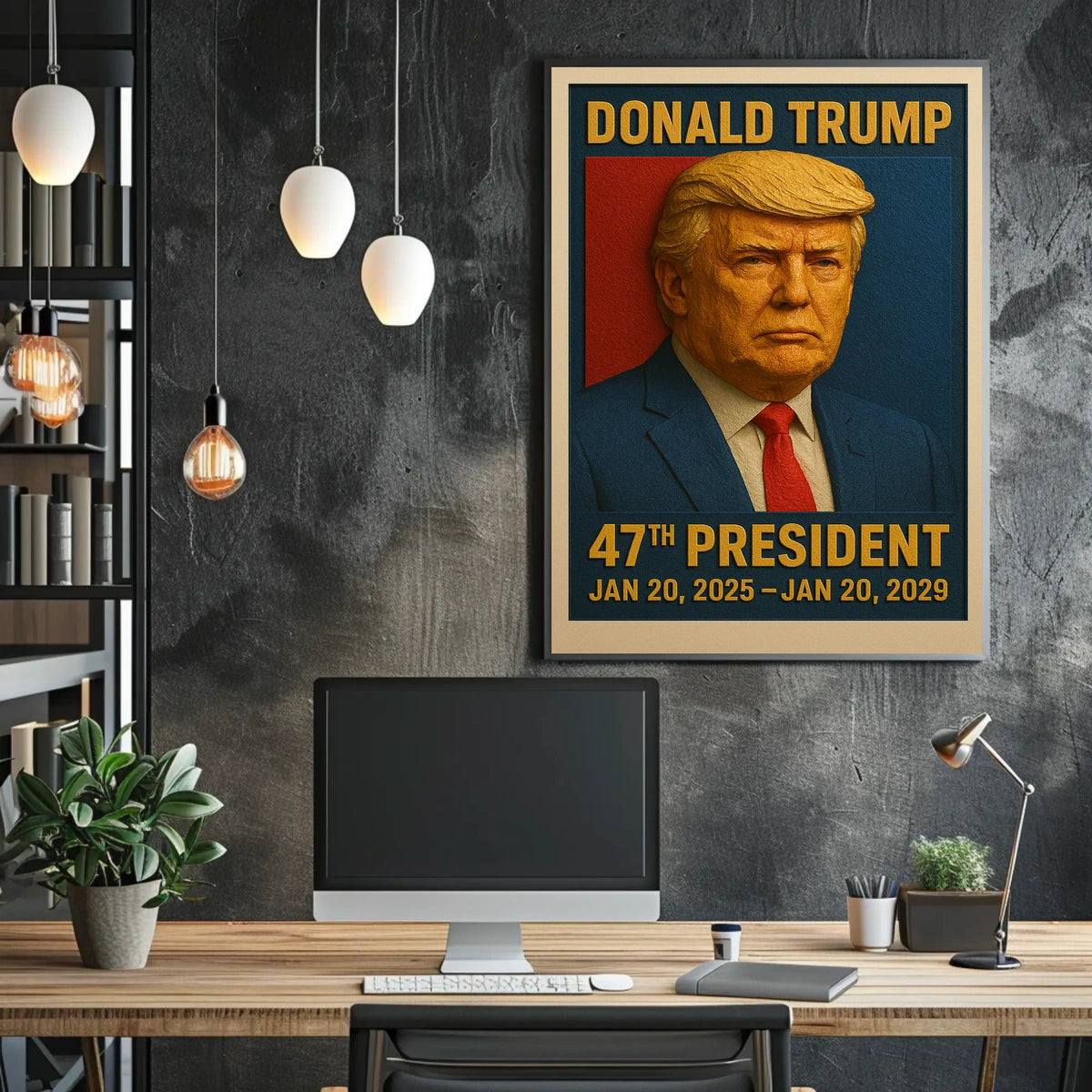 Donald Trump Embarking on Historic Path Poster