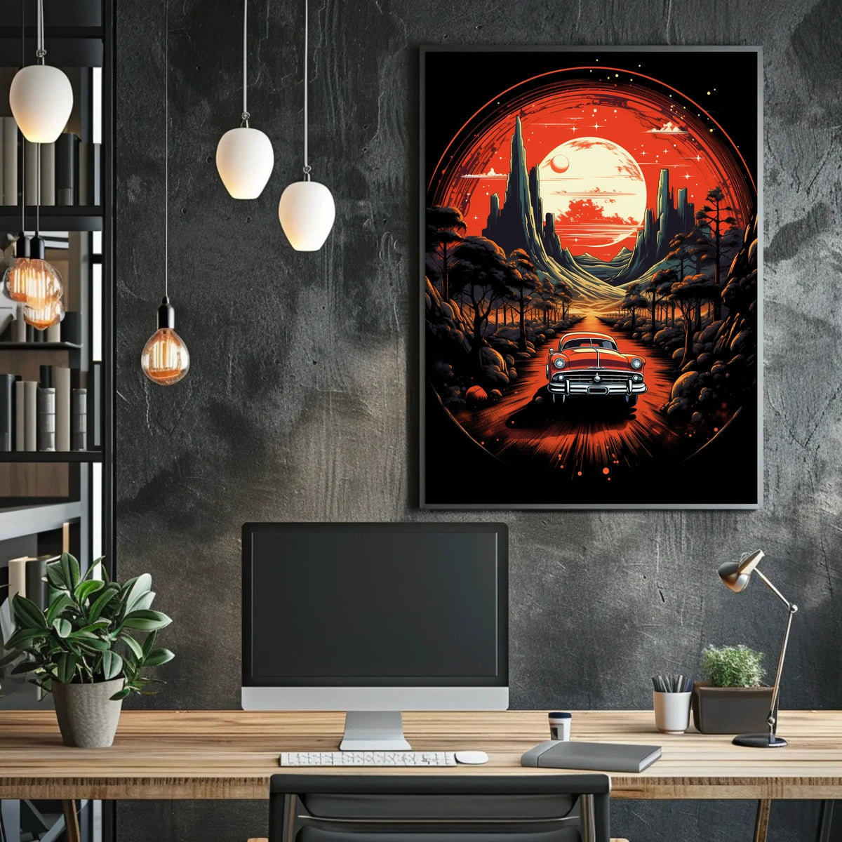 Journey Through a Cosmic Landscape Poster