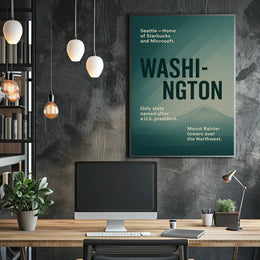 Washington A Tribute To The Evergreen Poster