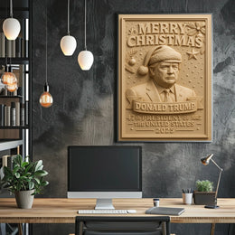 Santa Claus Christmas Cheer Festive Art Poster