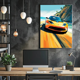 Coastal Speed Poster PosterGoat