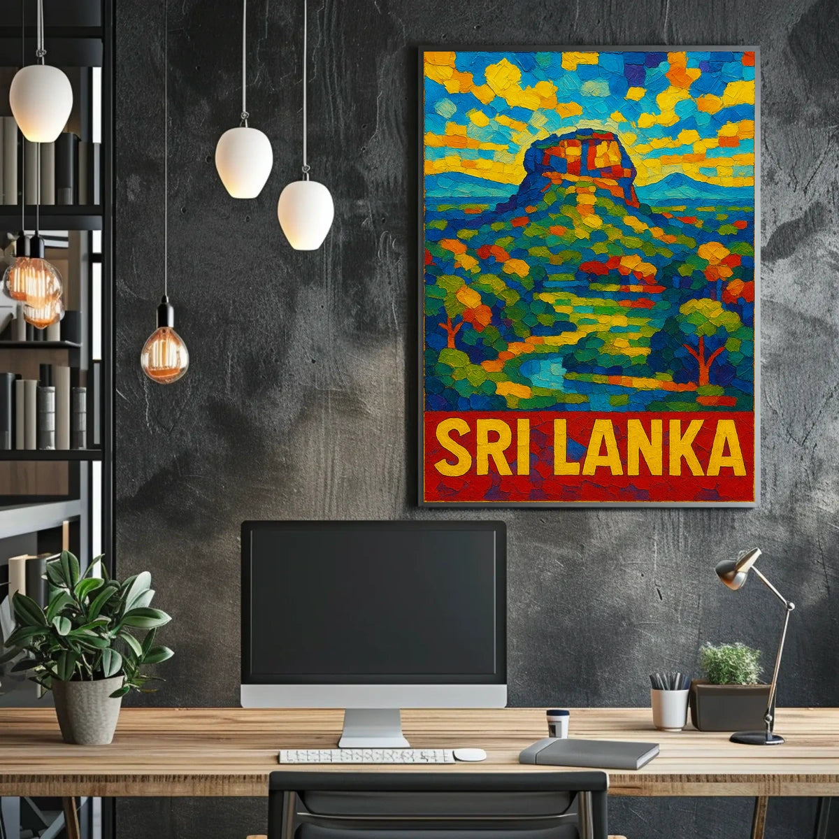 Sri Lanka Vibrant Landscape Poster