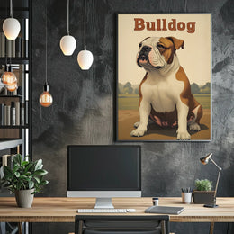 Bulldog Portrait Poster