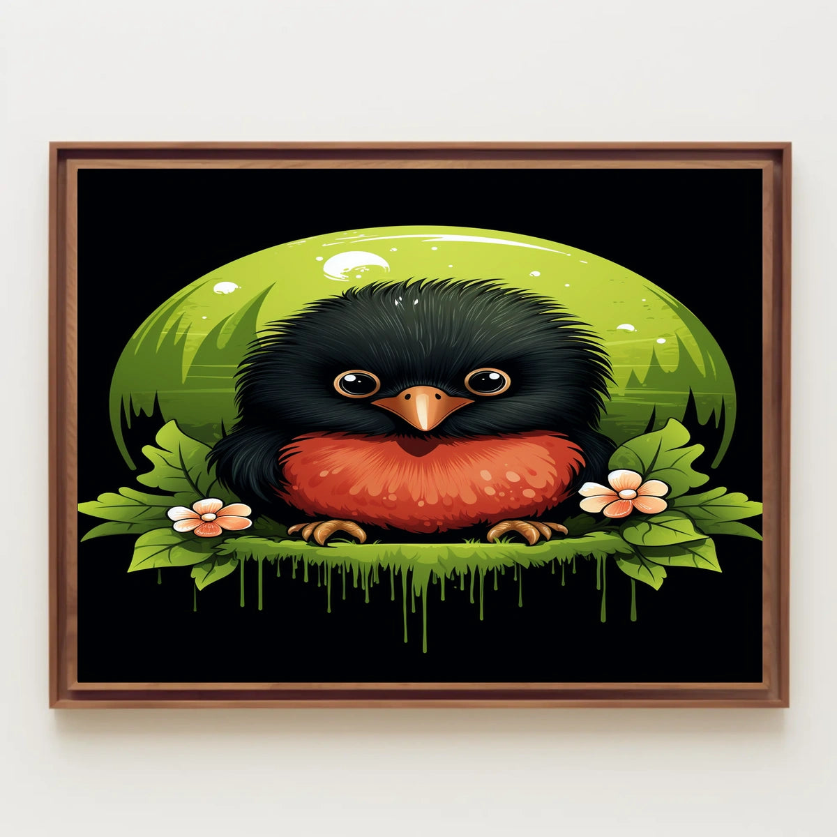 Vibrant Bird Illustration Poster