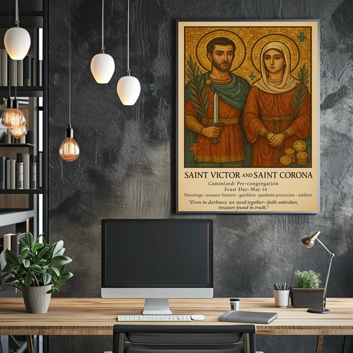 Saint Victor And Saint Corona Poster