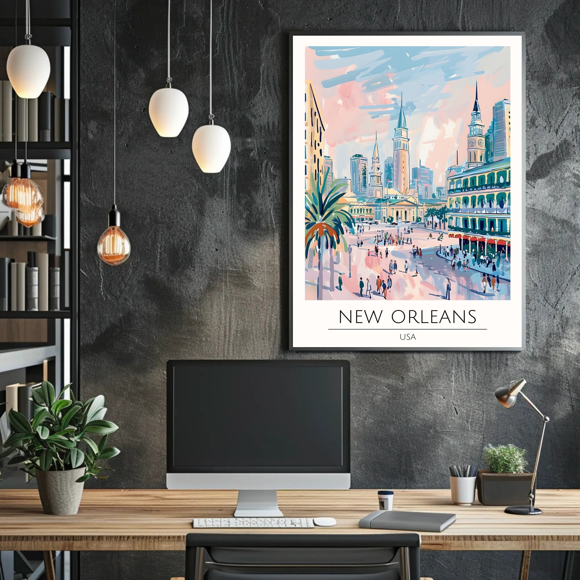 Vibrant New Orleans Poster PosterGoat