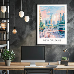 Vibrant New Orleans Poster PosterGoat