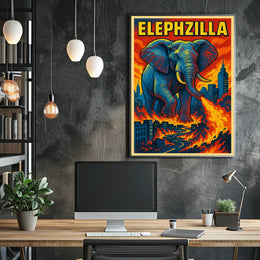 Elephzilla Rampage Poster