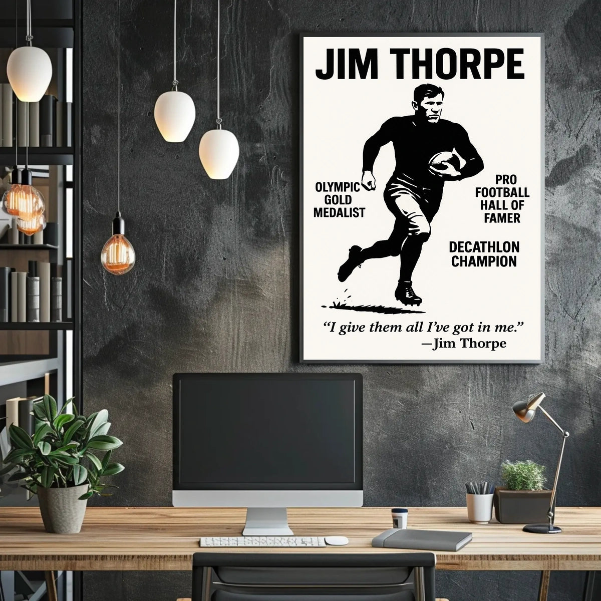 Jim Thorpe Poster Celebrating Thorpe Legacy and Heritage