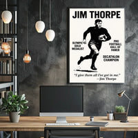 Jim Thorpe Poster Celebrating Thorpe Legacy and Heritage