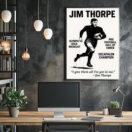 Jim Thorpe Poster Celebrating Thorpe Legacy and Heritage