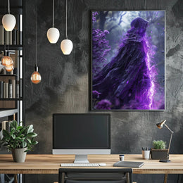 Enigmatic Figure in the Forest Art Print Poster for Home Decor PosterGoat