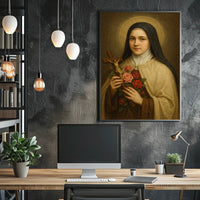 Portrait Of A Saintly Figure Poster