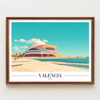 Valencia Modern Architecture Urban Cityscape Poster