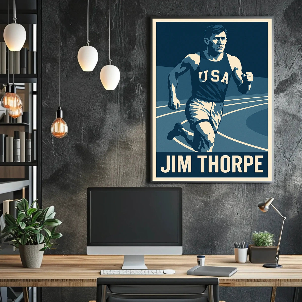 Jim Thorpe Athletic Legend Poster
