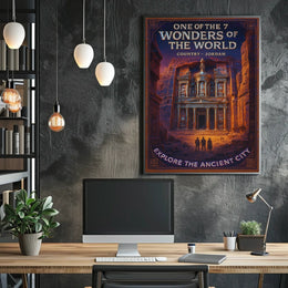Petra One of the 7 Wonders of the World Poster