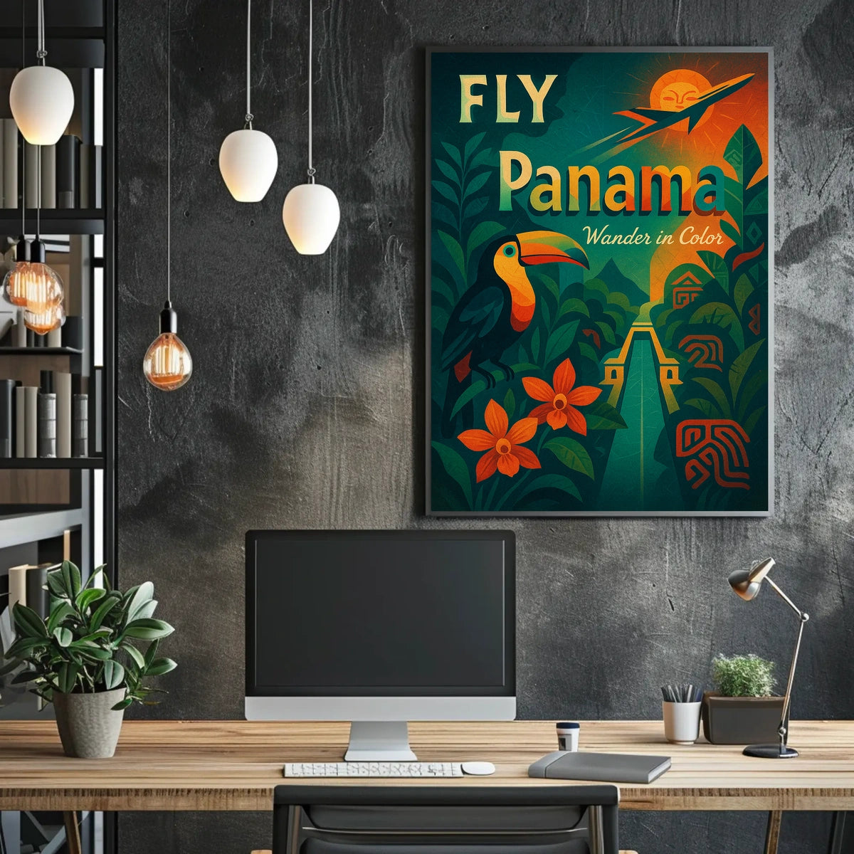 Fly Panama Wander in Color Poster