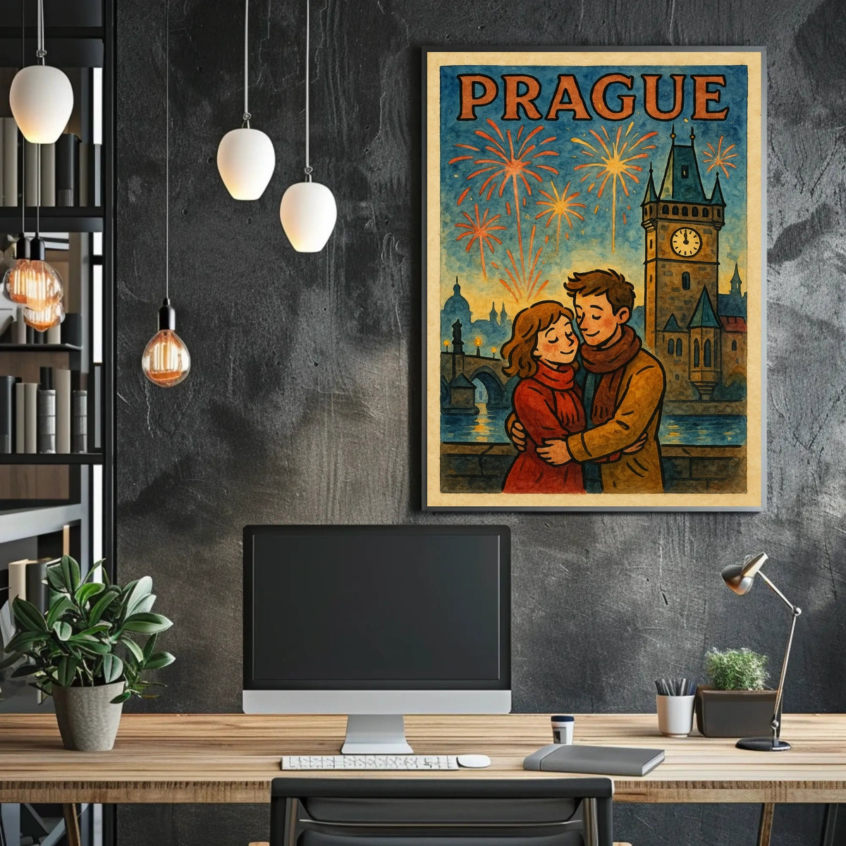 Artistic Vibes: Abstract Colors and Shapes Poster