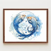 Celestial Pisces Poster