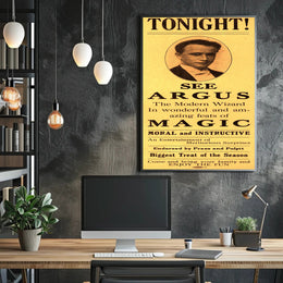 The Modern Wizard Magic Show Vintage Cultural Poster
