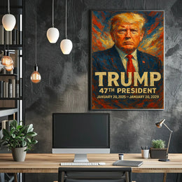 Trump Visionary Leader Turbulent Era Collectors Poster