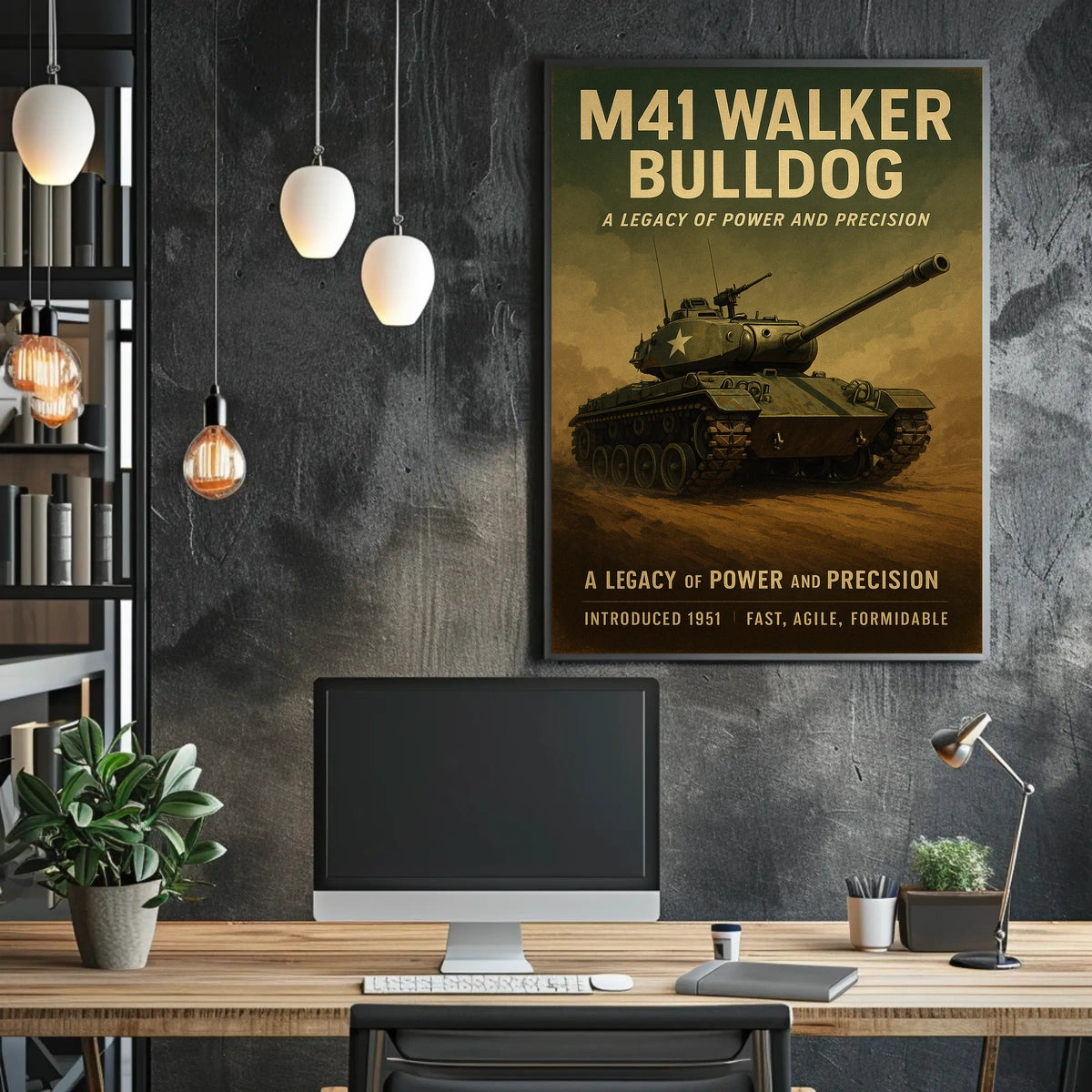 M41 Walker Bulldog A Legacy of Power and Precision Poster