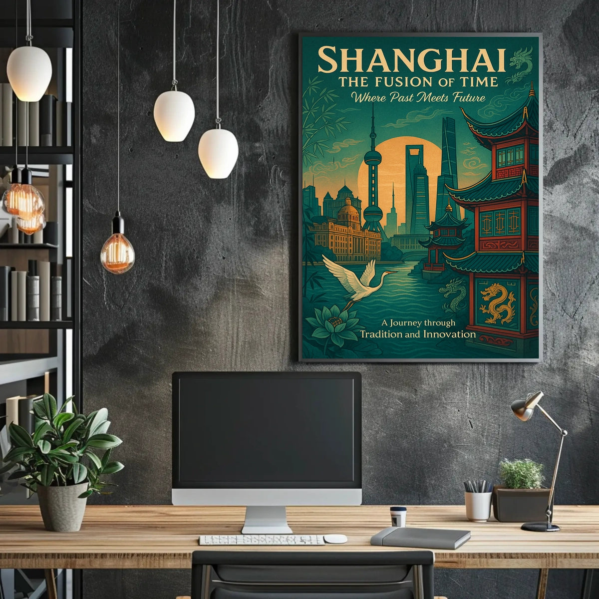 Shanghai The Fusion Of Time Poster